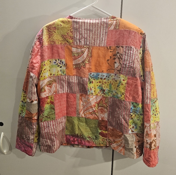 Drapers & Damon's PL Pink Floral Patchwork  Print Jacket - Picture 3 of 5